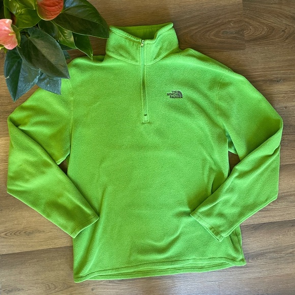 The North Face Sweaters - The North Face Green Polartec Quarter Zip